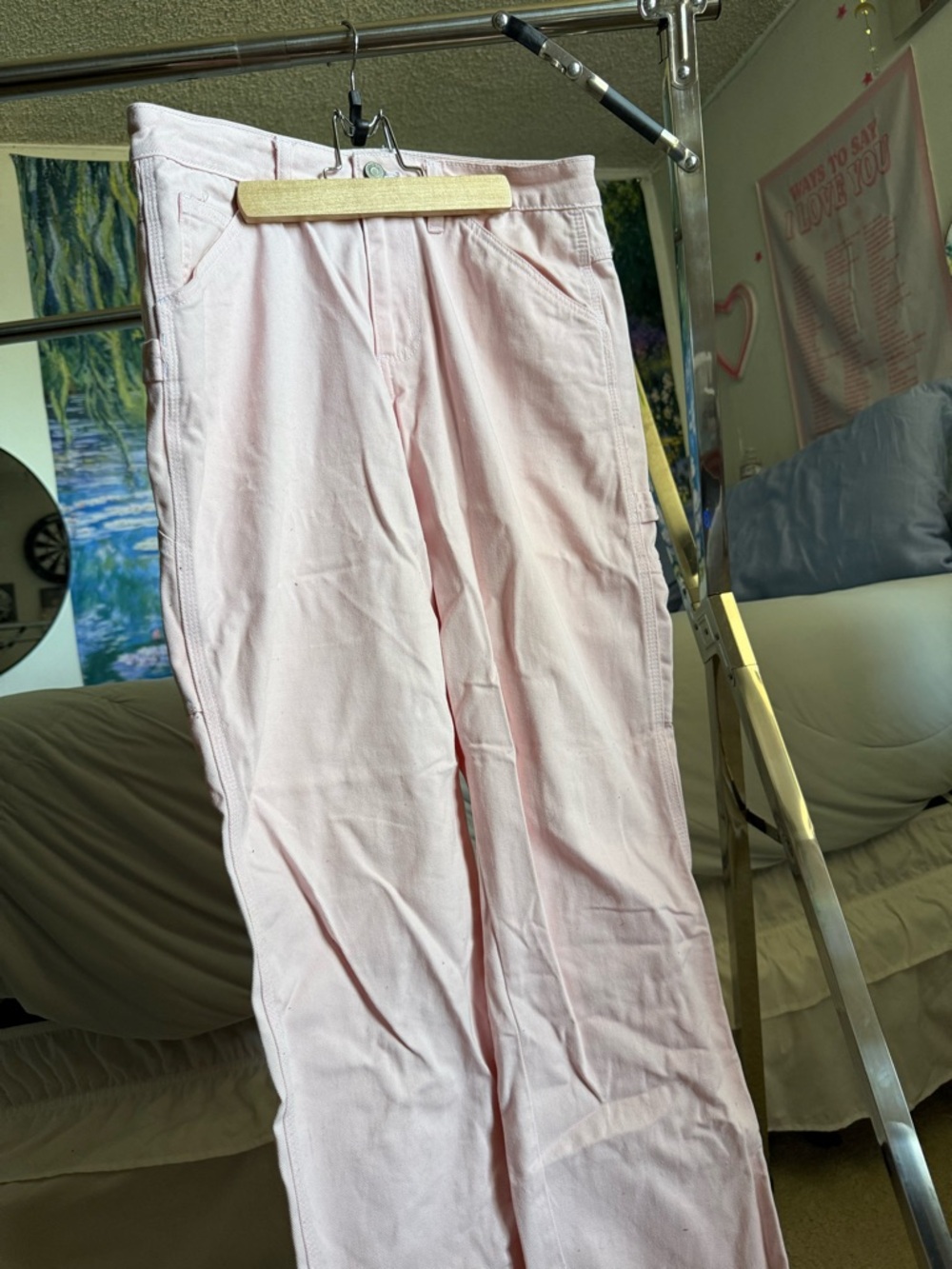 Dickies Light Pink Straight Leg Work Pants